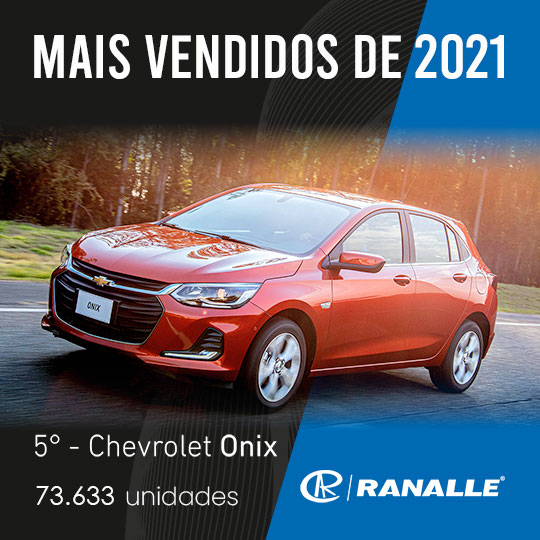 Chevrolet Onix - Carros Mais Vendidos 2021 - Ranalle
