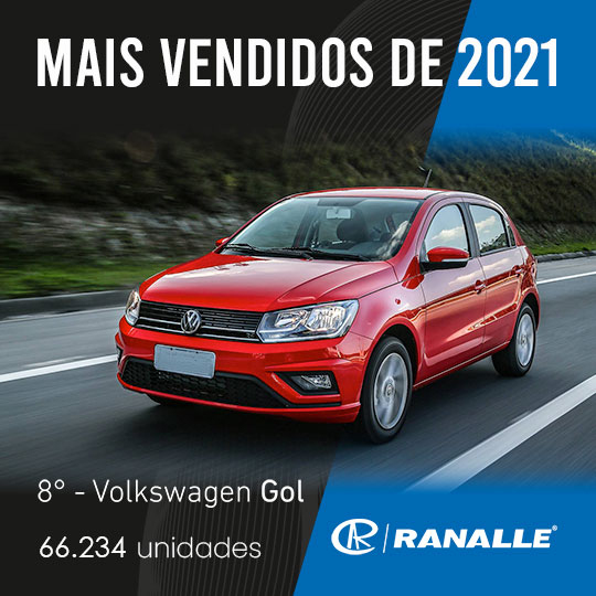 Volkswagen Gol - Carros Mais Vendidos 2021 - Ranalle