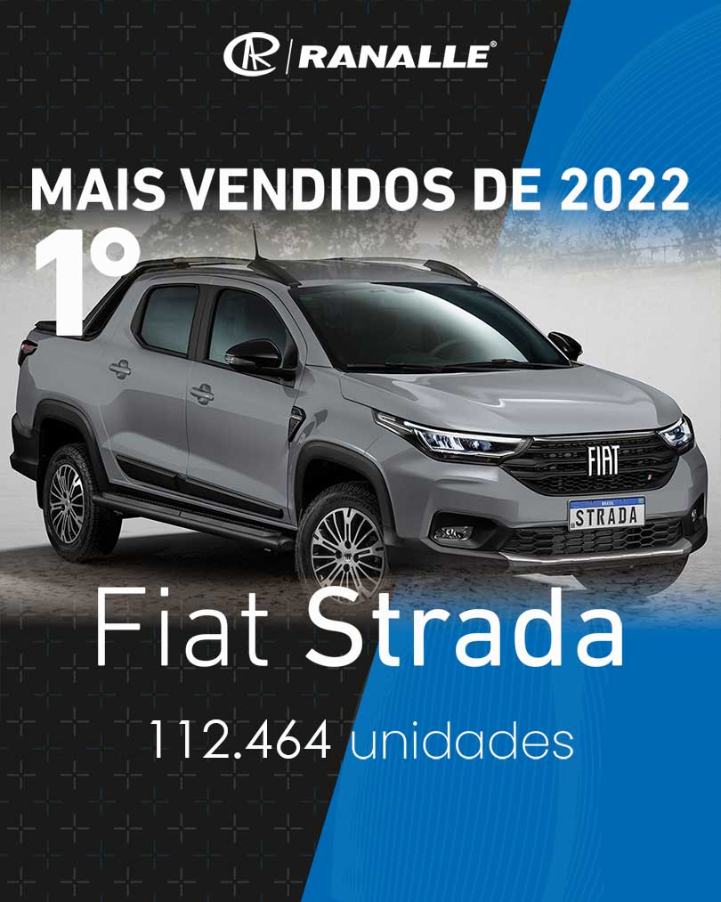 Fiat Strada - Carros Mais Vendidos 2022 - Ranalle