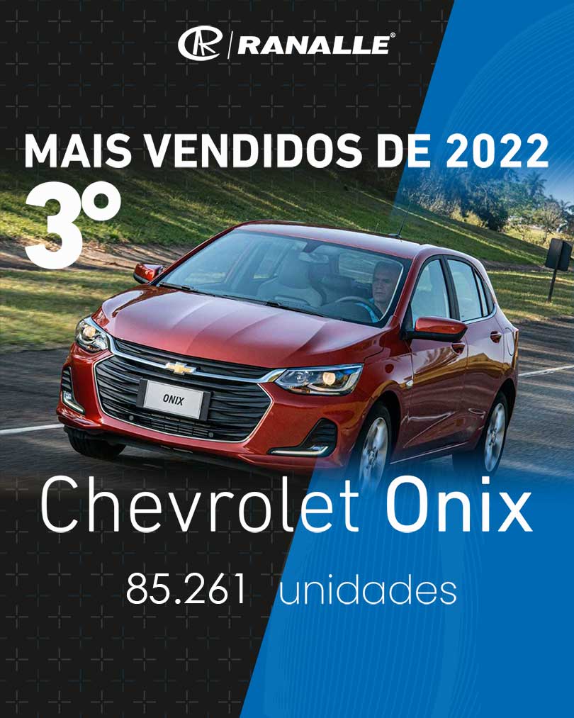 Chevrolet Onix - Carros Mais Vendidos 2022 - Ranalle